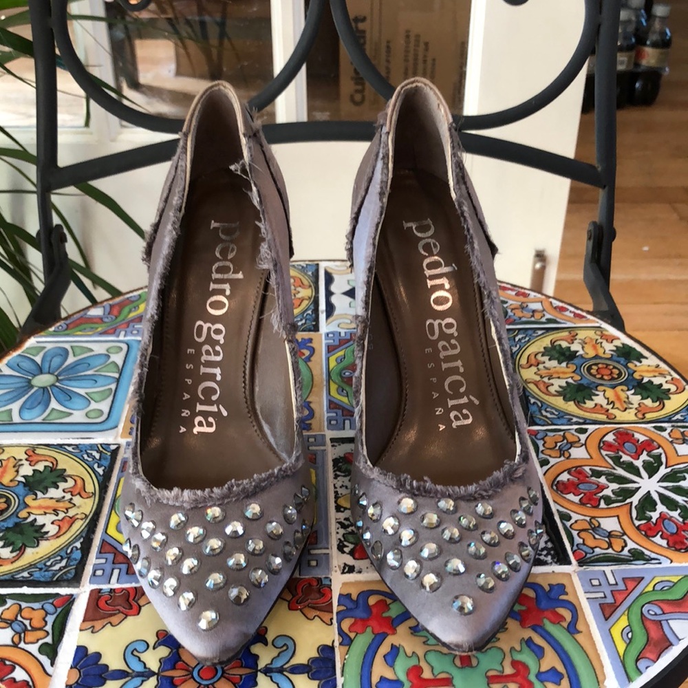 Pedro Garcia satin heels